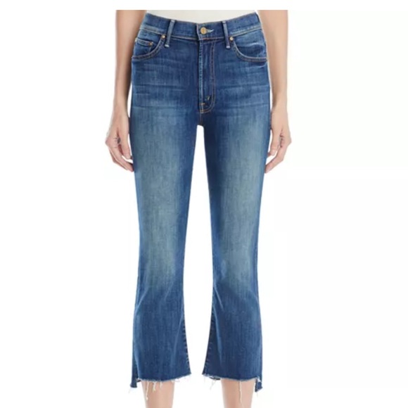MOTHER Insider Crop Step Fray Jeans in Not Rough Enough - Picture 2 of 10